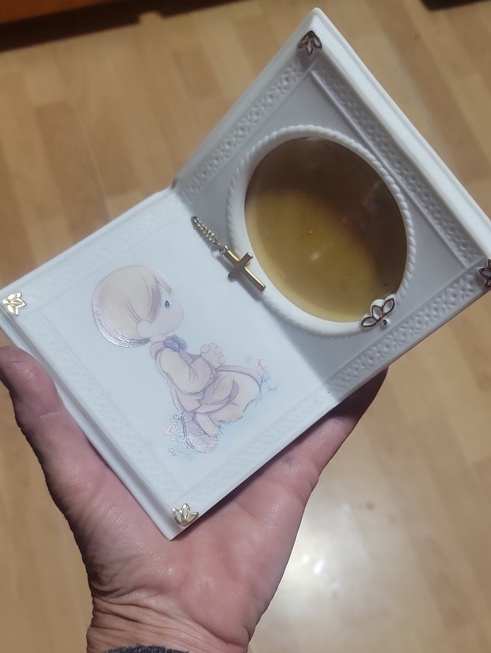Precious Moments Picture Frame~ Bisque Porcelain